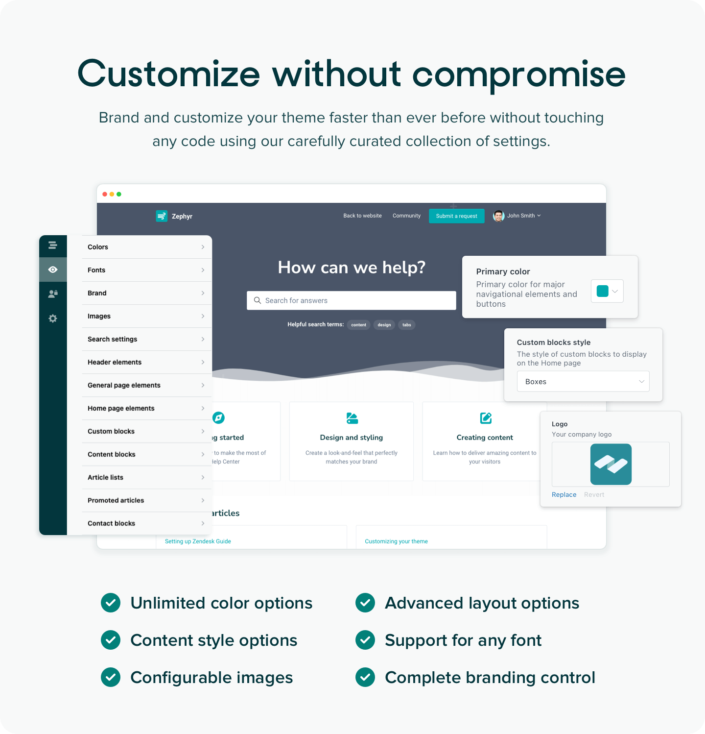 How a Zendesk Footer Helps You Design a Seamless User Experience with Guide